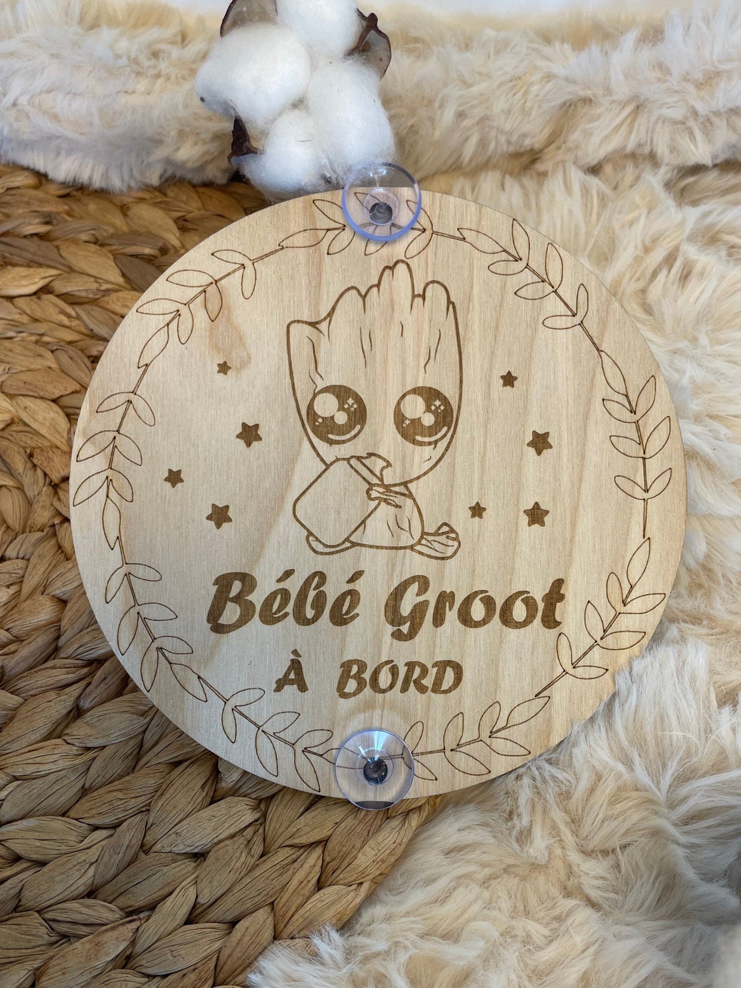 Bébé Groot à bord en bois / Bébé à bord pour voiture Ma boutique