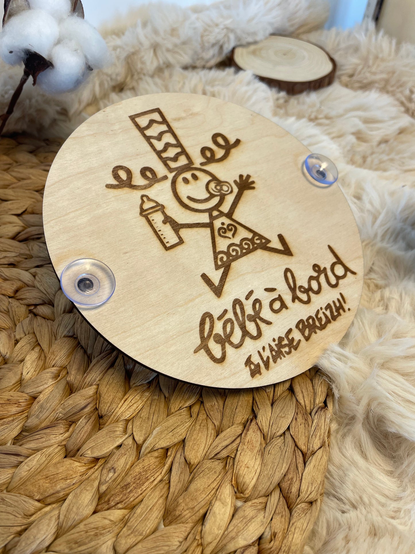 Bébé Breton A l'Aise Breizh / Bébé à bord pour voiture - Cadeau de naissance Ma boutique
