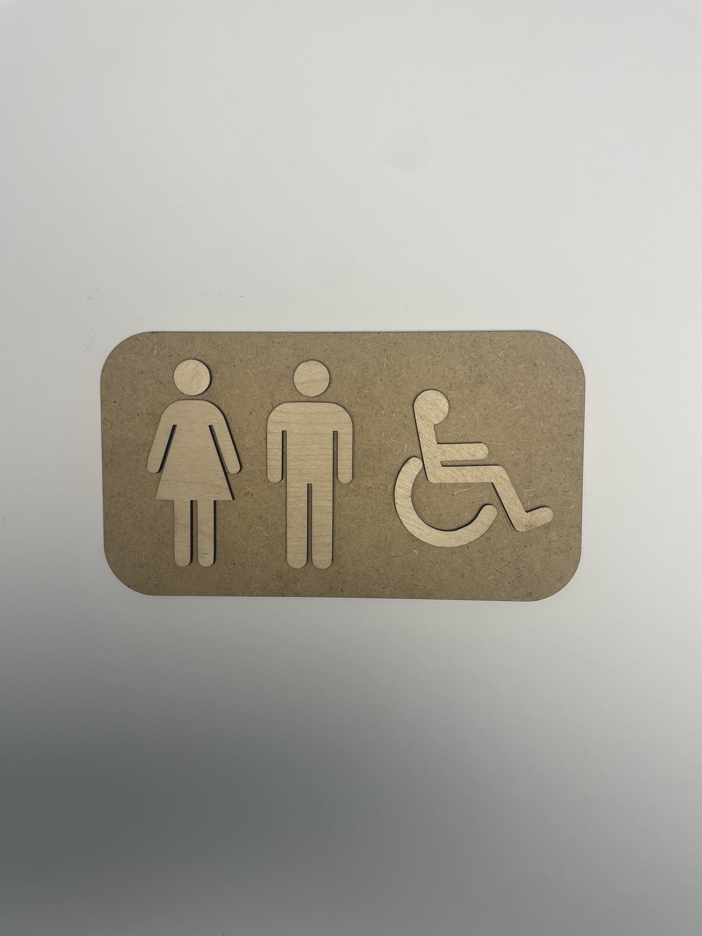 Pictogramme WC Toilettes en bois - Signalétique Panneau de porte Ma boutique
