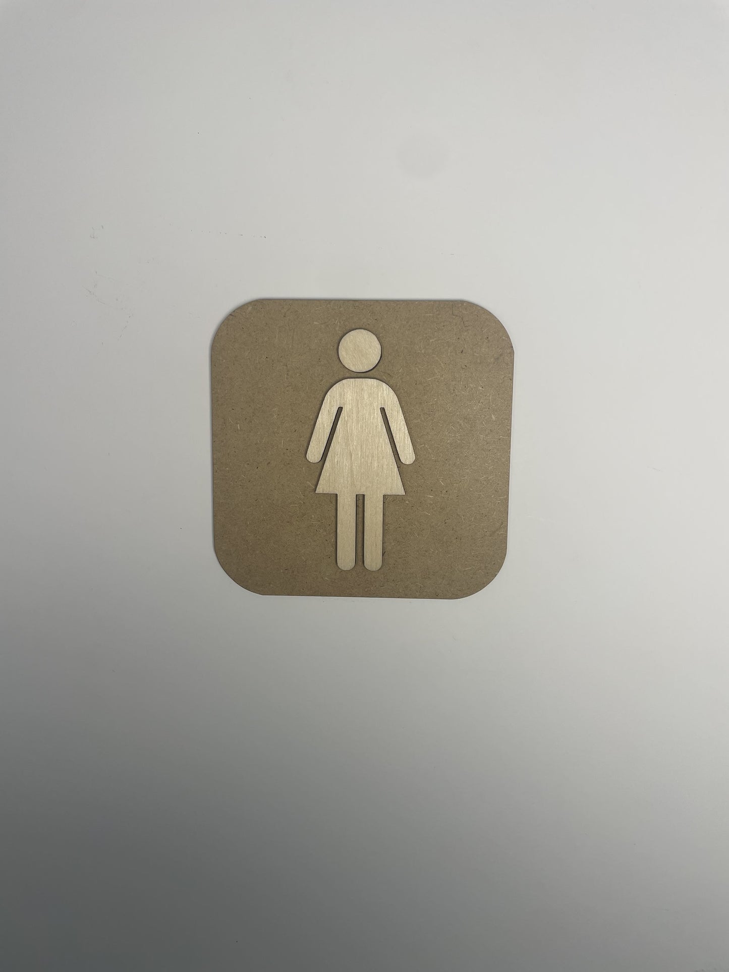 Pictogramme WC Toilettes en bois - Signalétique Panneau de porte Ma boutique
