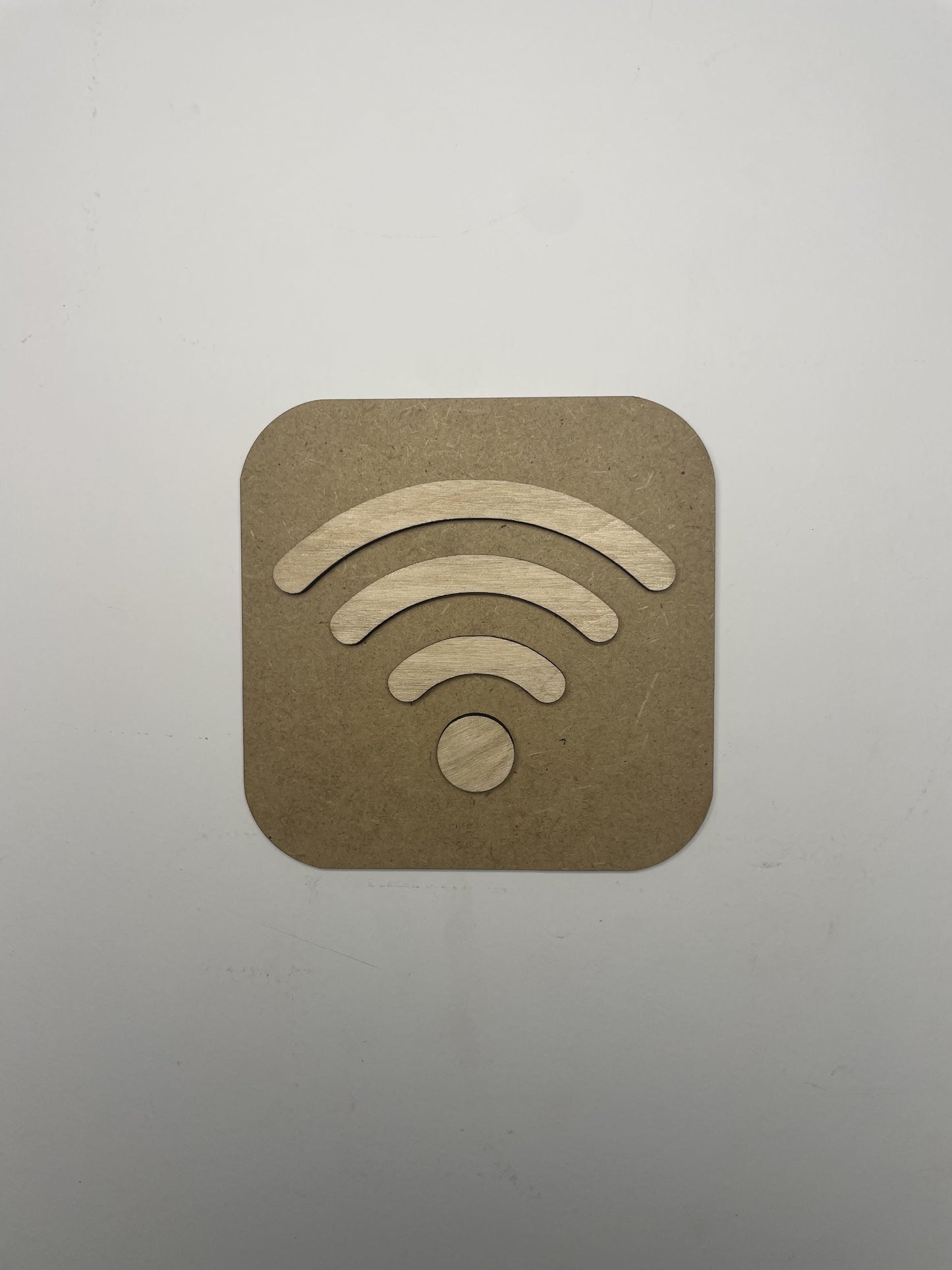 panneau zone wifi en bois - Signalétique Pictogramme en bois Ma boutique