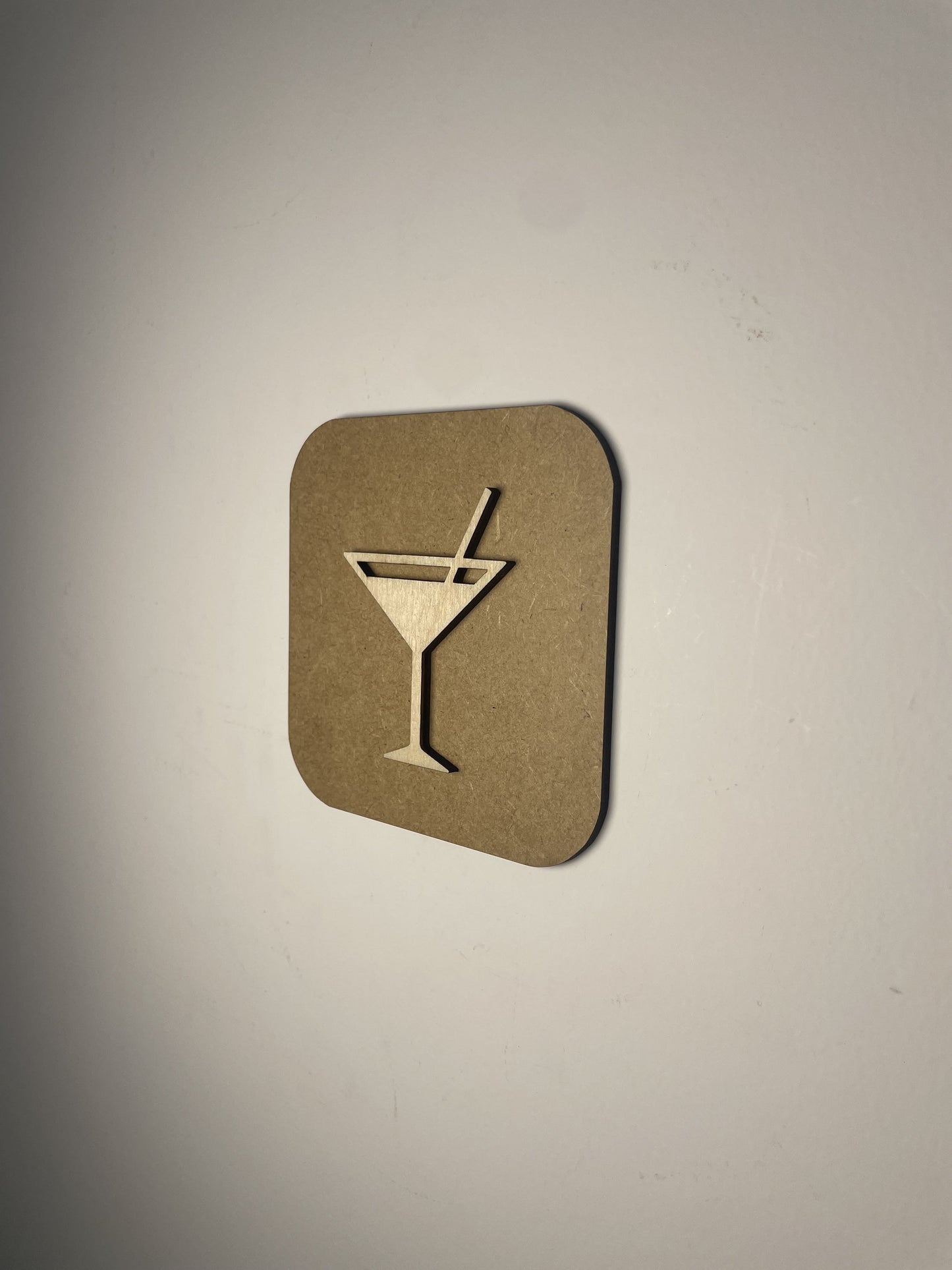 Panneau bar en bois - Signalétique Cocktail Pictogramme Ma boutique