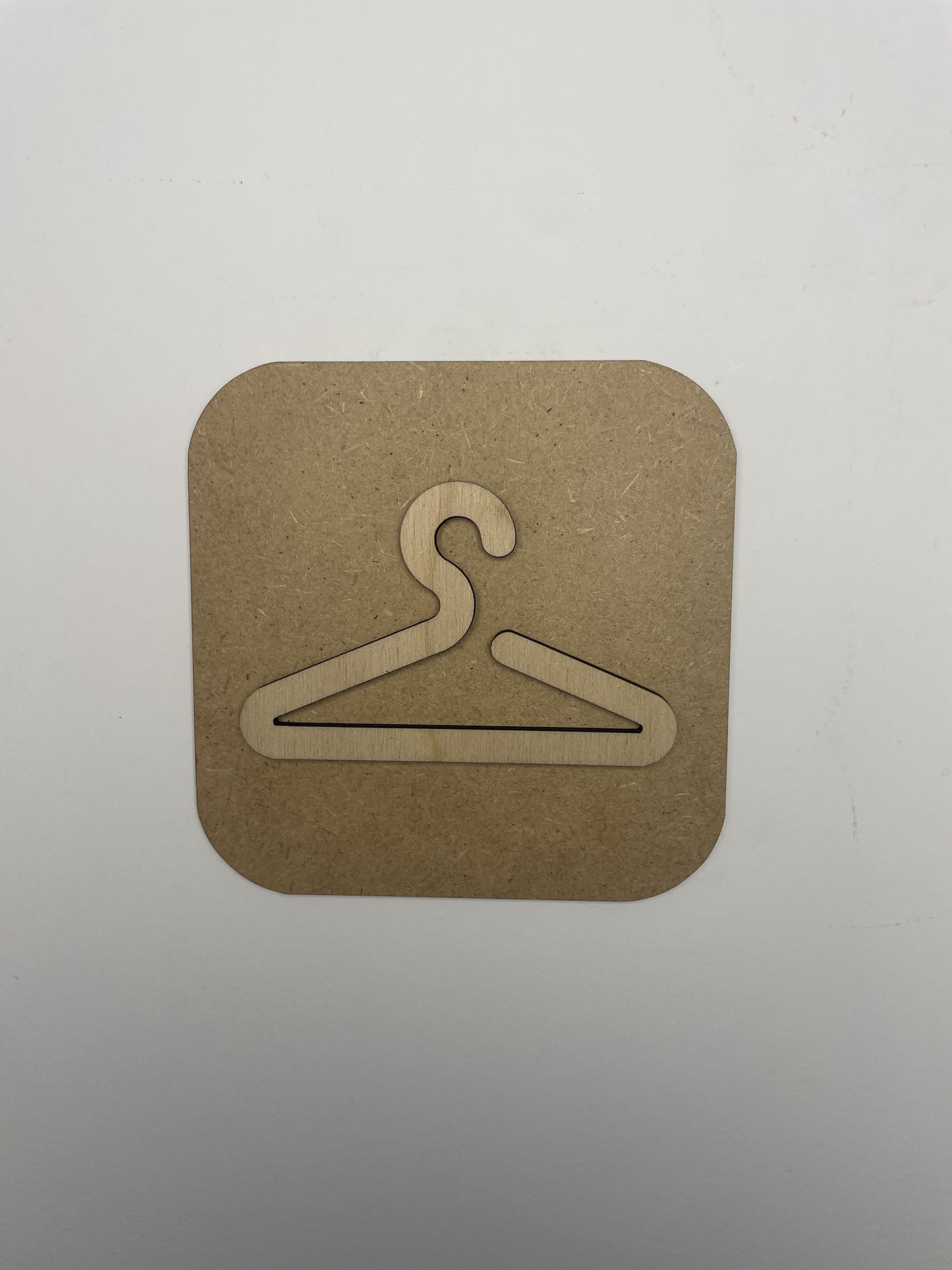 Panneau Vestiaire - Signalétique Plaque de porte en bois indication vestiaire Ma boutique