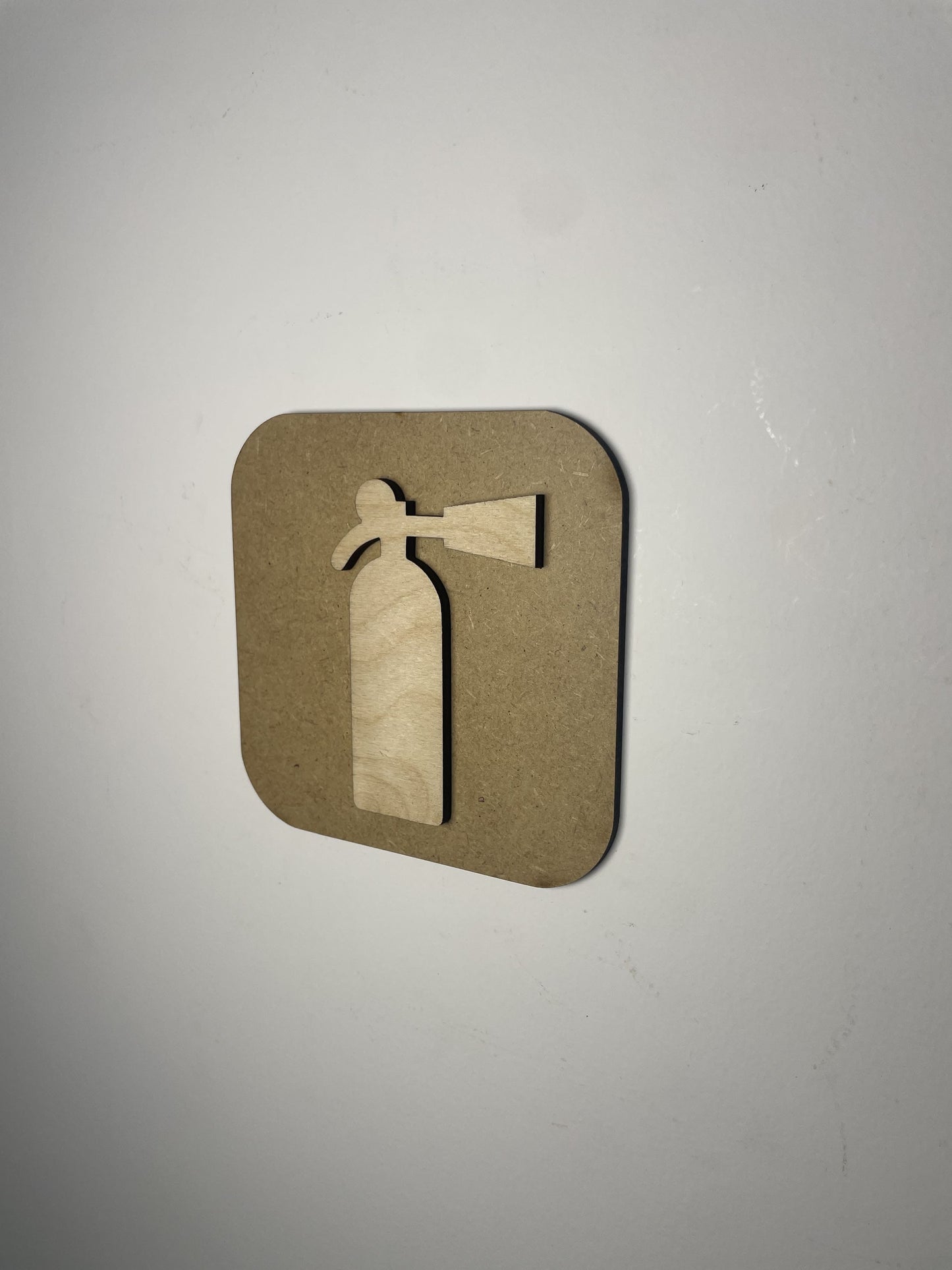 Panneau Extincteur bois - Signalétique Pictogramme en bois Ma boutique
