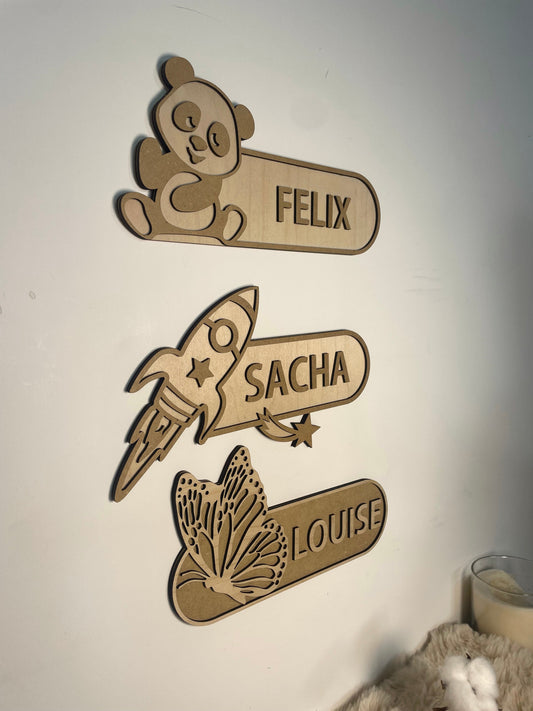 Décoration Murale personnalisée décoration / porte de chambre Ma boutique
