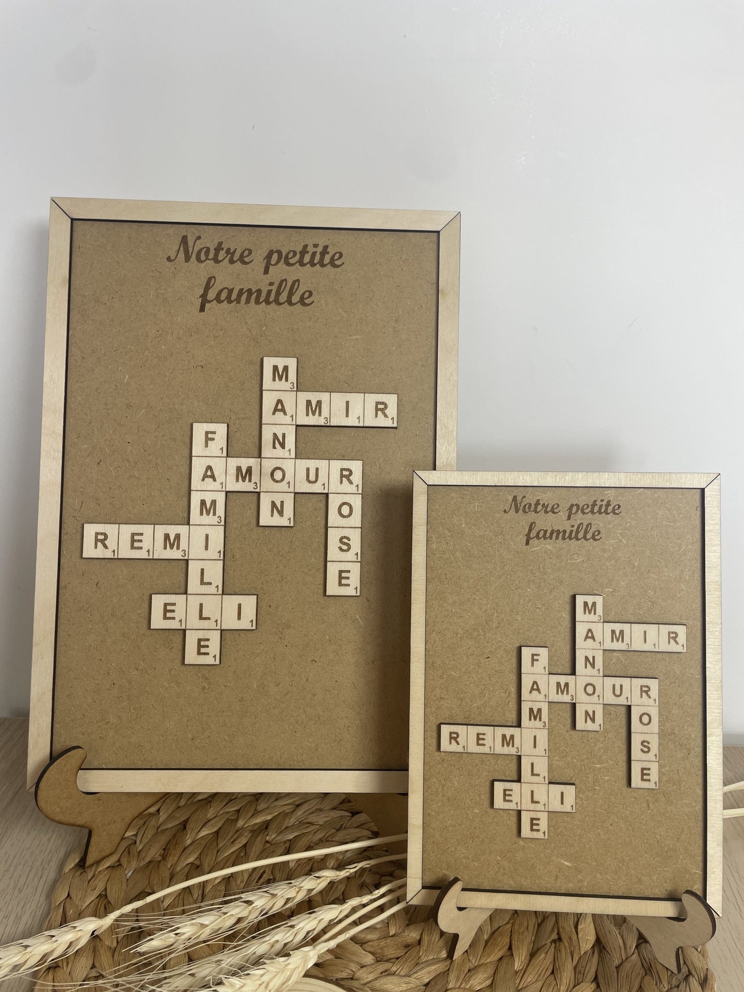 Lettres scrabble en bois - gravure sur bois : grosses lettres décoratives XXL (Copie) Ma boutique