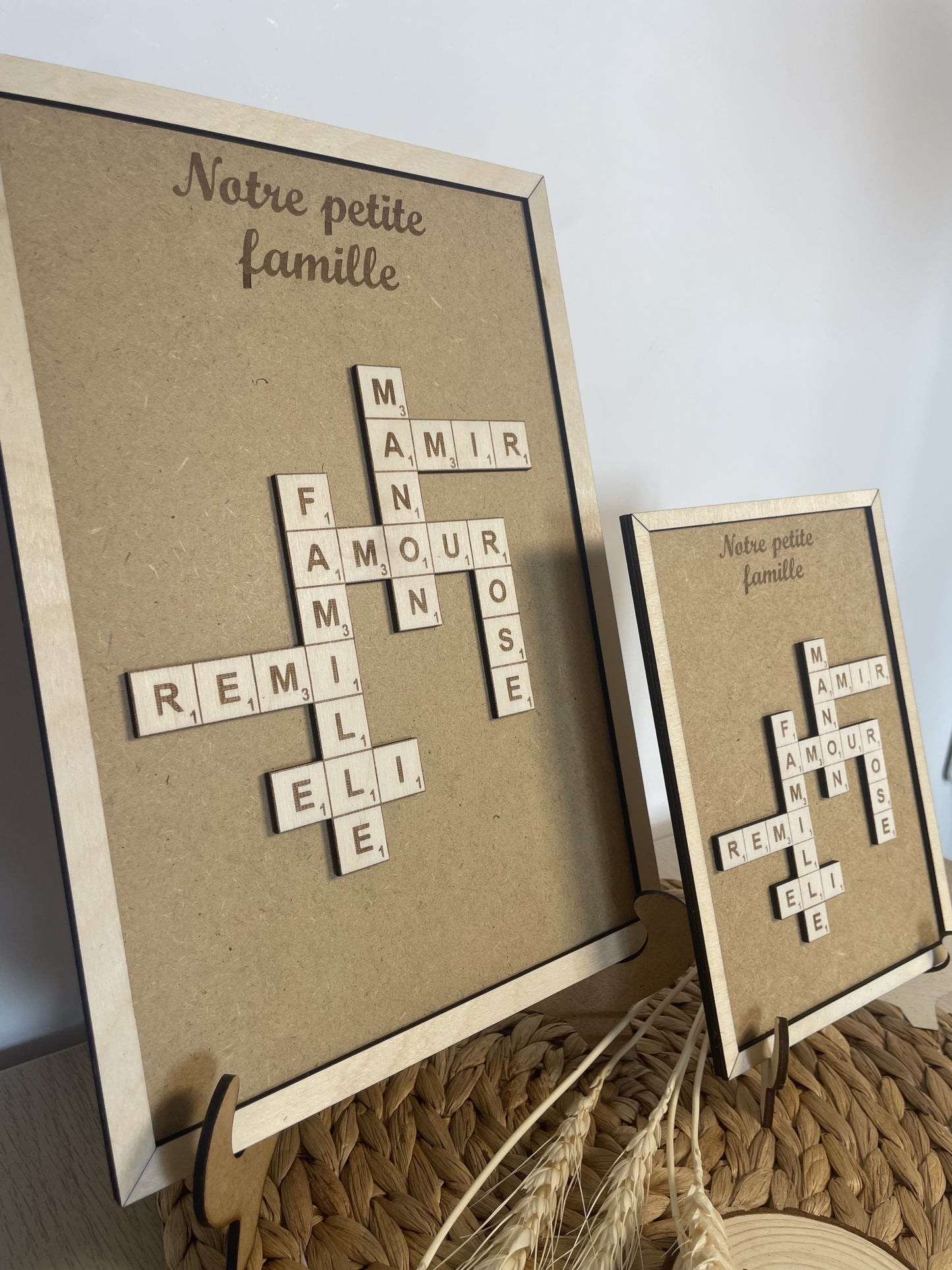 Lettres scrabble en bois - gravure sur bois : grosses lettres décoratives XXL (Copie) Ma boutique