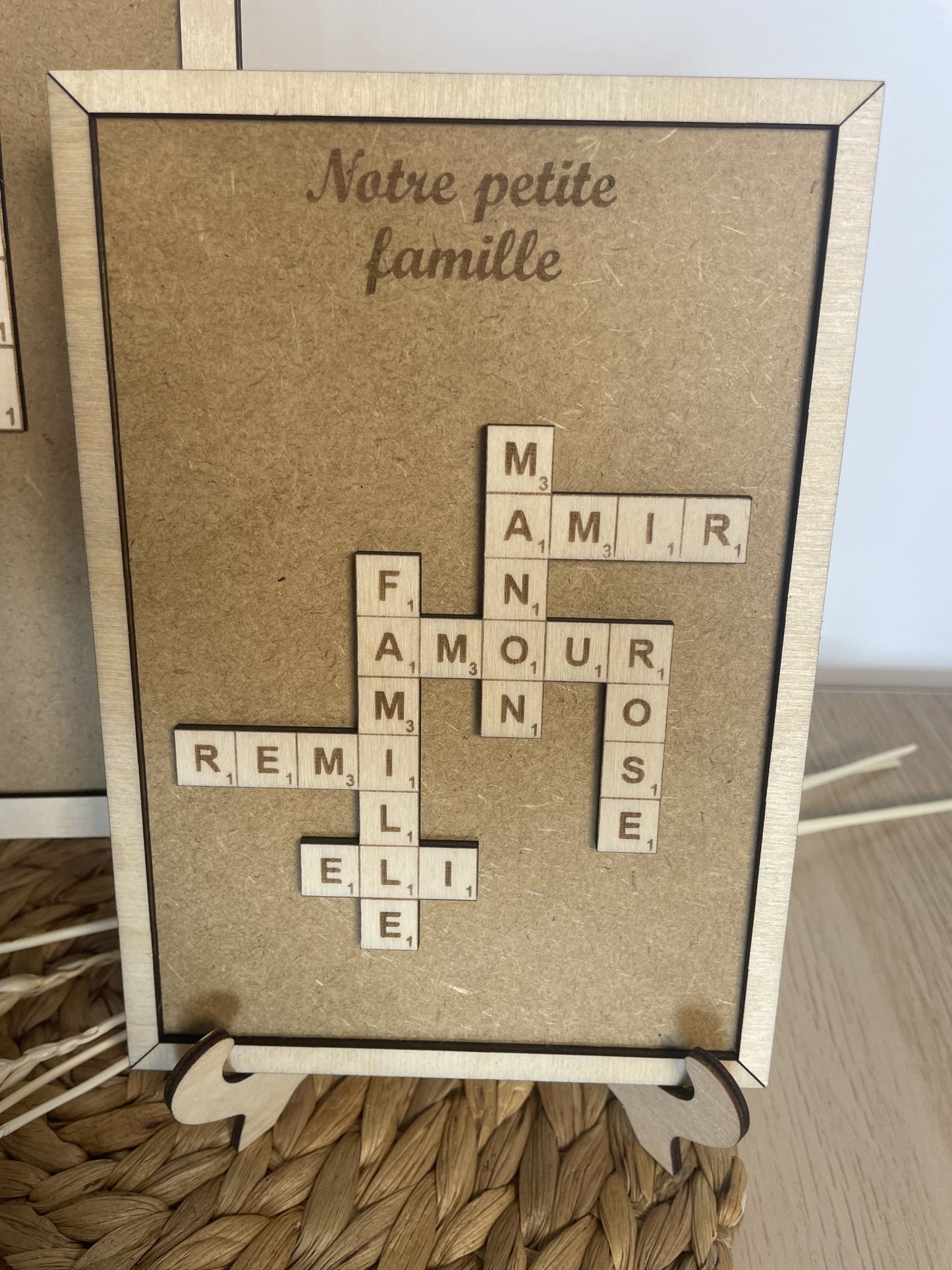 Lettres scrabble en bois - gravure sur bois : grosses lettres décoratives XXL (Copie) Ma boutique