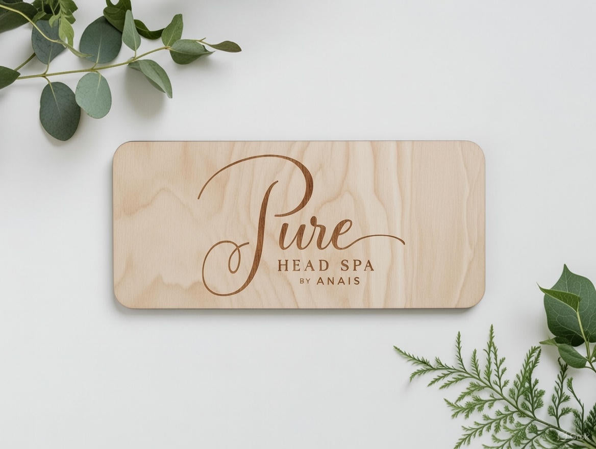 Plaque en Bois avec Logo d’Entreprise personnalisable – Plusieurs formats : Gravure ou Relief