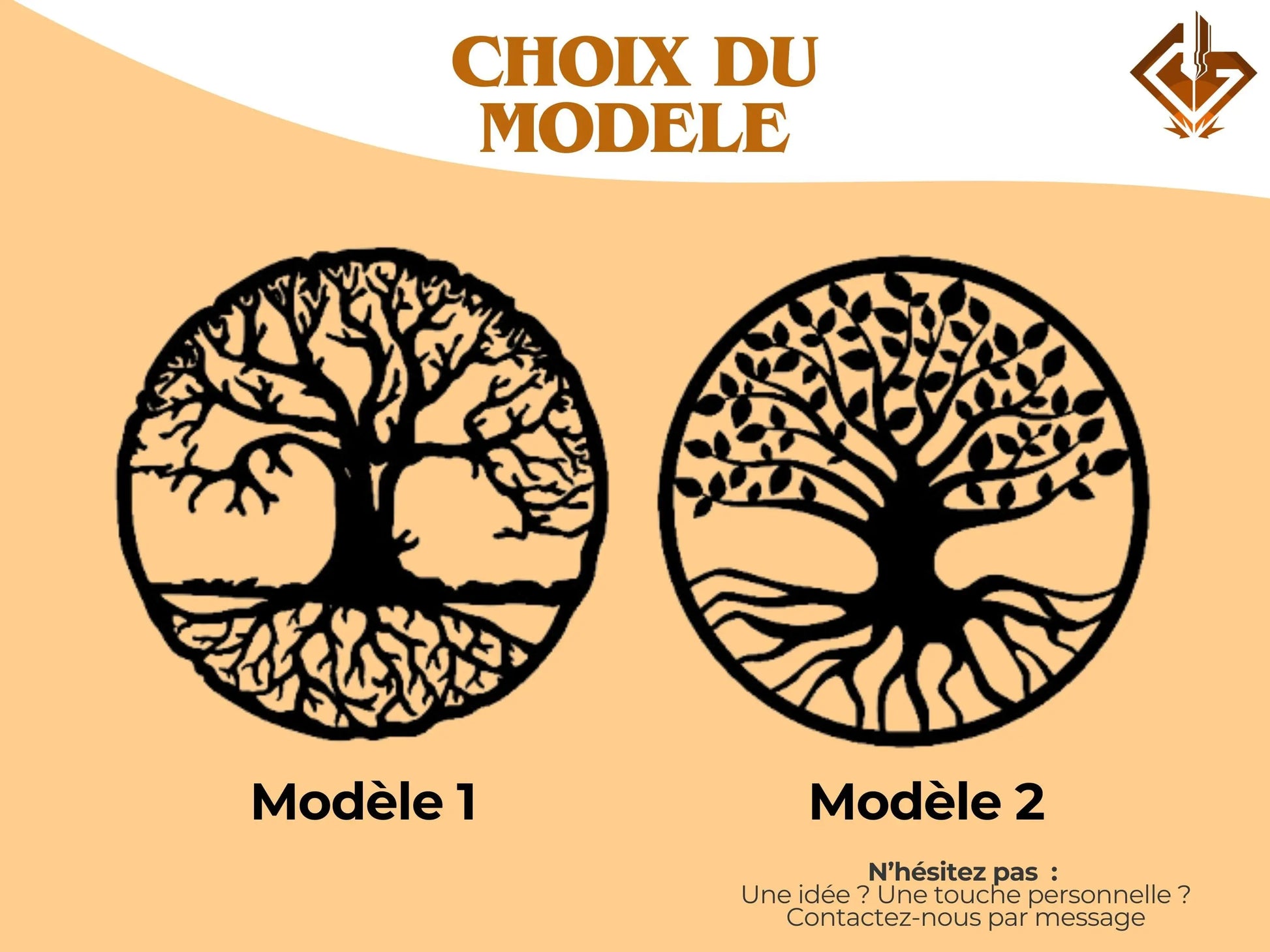 Arbre de vie en bois - Décoration familiale personnalisée avec prénoms gravés - chevalet en bois