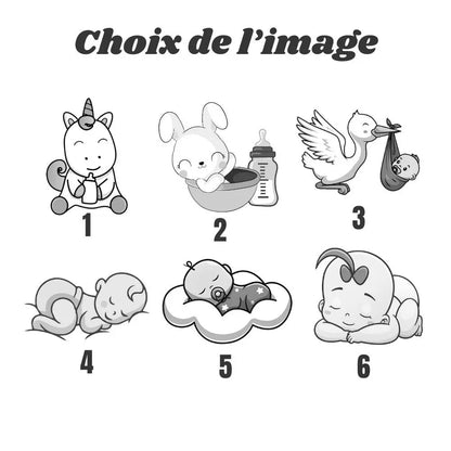 Bébé à bord plaque en bois personnalisée pour voiture / Cadeau de naissance Ma boutique