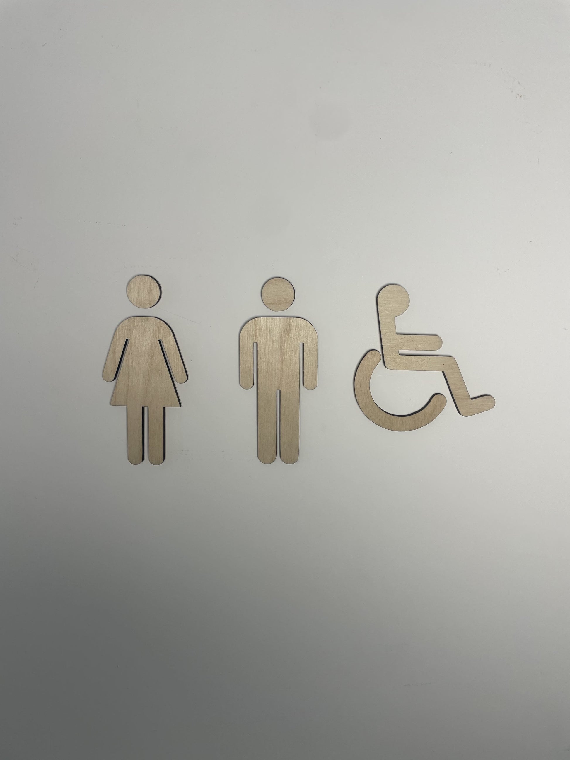 Pictogramme WC Toilettes en bois - Signalétique Panneau de porte (Copie) Ma boutique