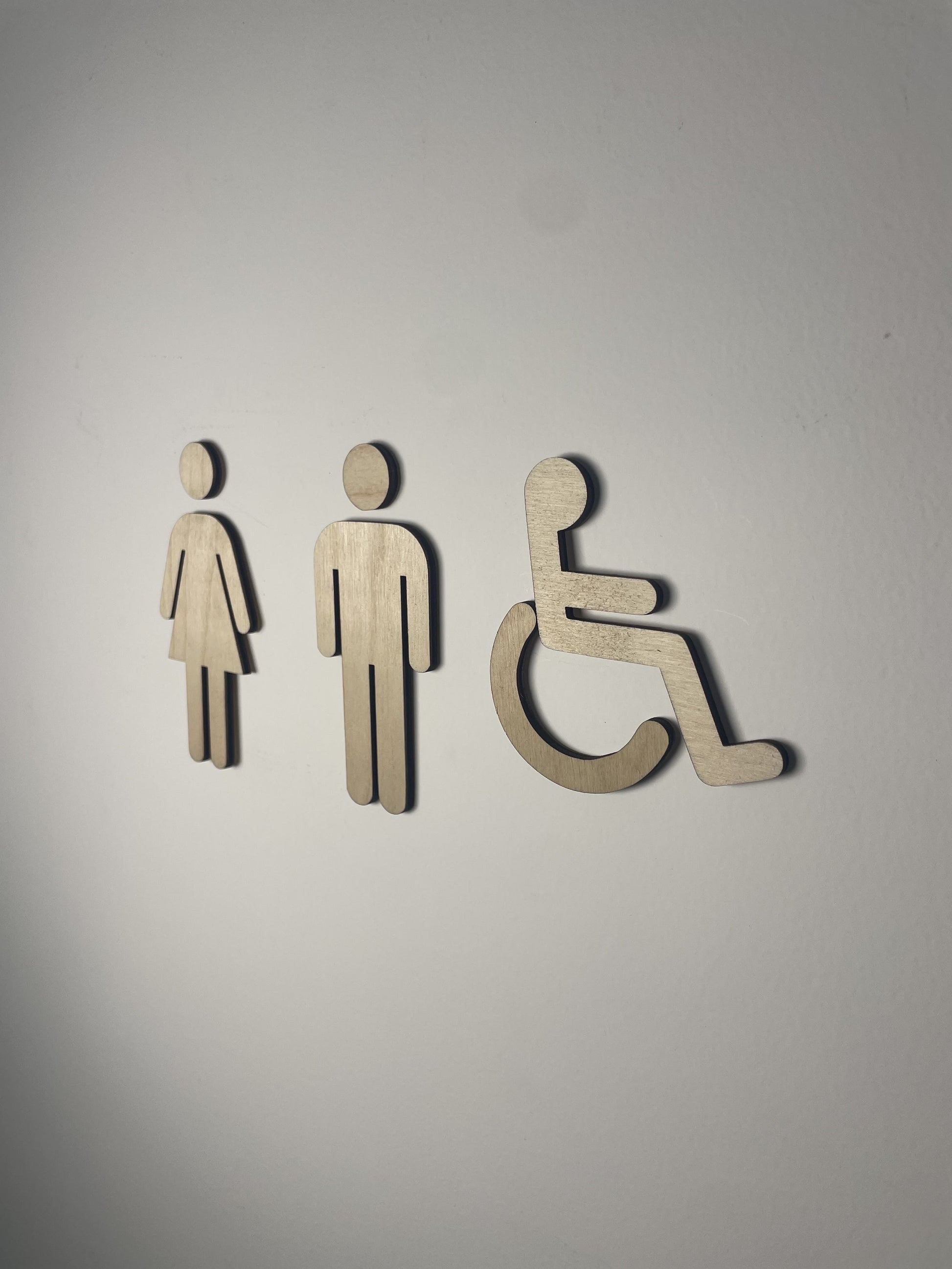 Pictogramme WC Toilettes en bois - Signalétique Panneau de porte (Copie) Ma boutique