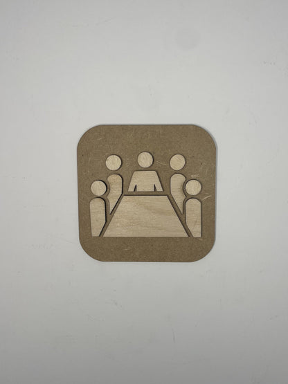 Panneau signalétique "i" Information en bois – pictogramme info – signalisation élégante et visible (Copie) Ma boutique