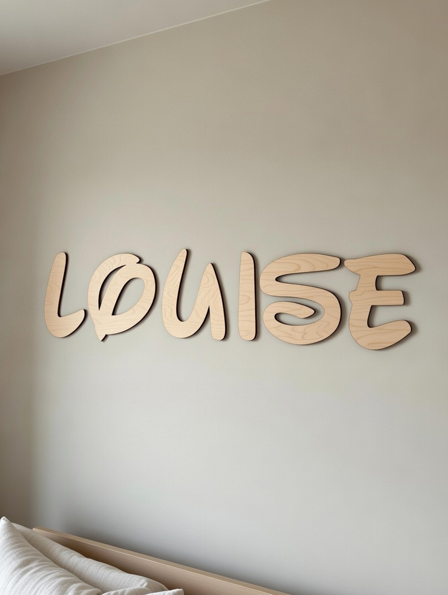 Prénom en bois personnalisé - décoration murale prénom, enfant Disney & autre polices