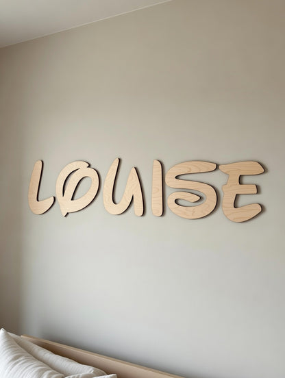 Prénom en bois personnalisé - décoration murale prénom, enfant Disney & autre polices