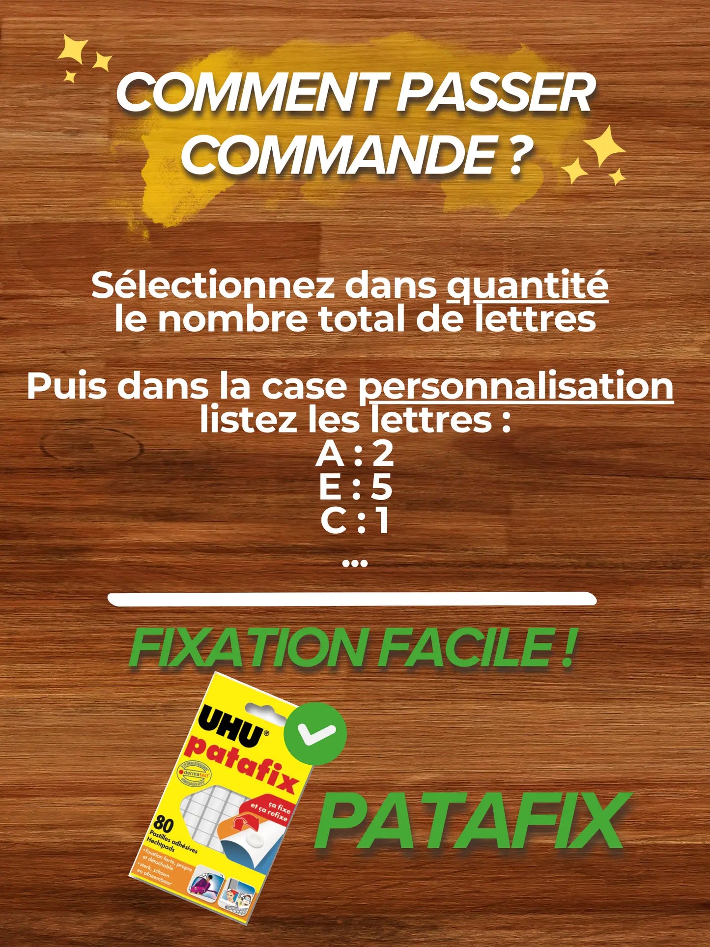 Lettre Scrabble - gravure sur bois : lettres décoratives XXL Ma boutique