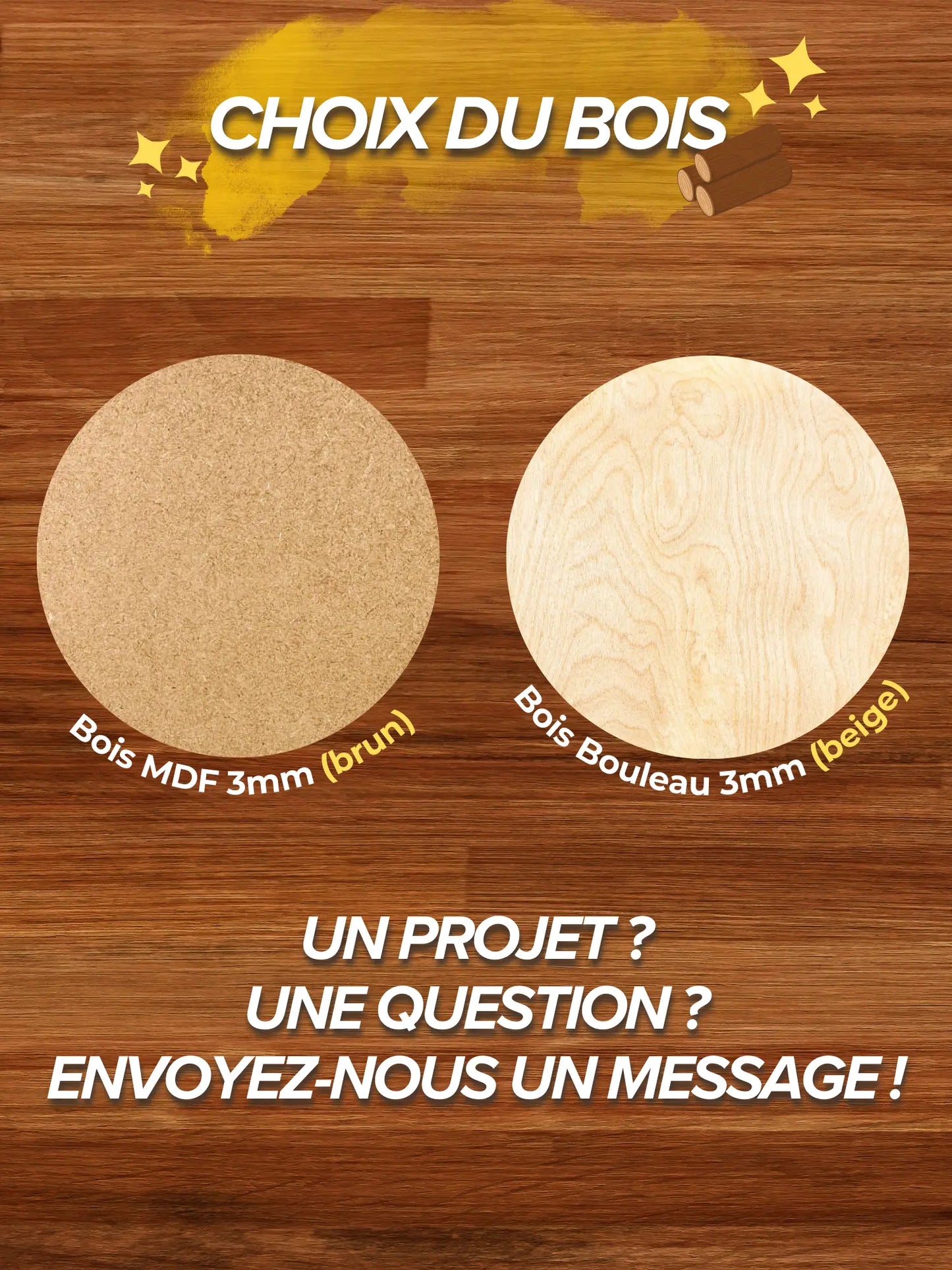 Lettres scrabble en bois - gravure sur bois : grosses lettres décoratives XXL Ma boutique