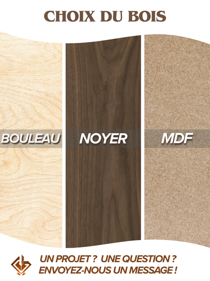 Panneau "Silence" en bois – pictogramme "chut" – signalétique élégante pour zones calmes, pas de bruits