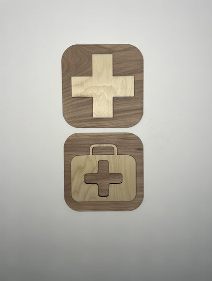Panneau Premiers secours / Trousse de secours, soin - Signalétique Pictogramme